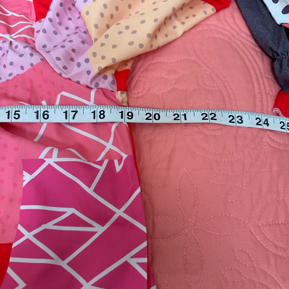 Bright Patchwork Blouse Statement Top - image 3